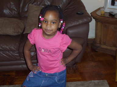 T'Kai Dana Harvey
Taken in 2007
T'Kai is the Daughter of David Christopher Harvey, the Granddaughter of Ronda Branette Harvey, the Great Granddaughter of Herbert Eugene (Frosty, Billy Bop) Harvey, the Great Great Granddaughter of Herman Slade Harvey.
