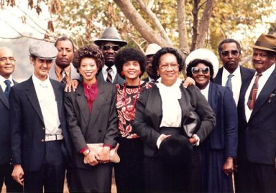 Attendees at the Funeral of Wm. Henry Harvey (2)
Taken November 1986
Front Row: Family Friend, Carolyn Boyce Cornelius, Joyce Flood Bell, Jennie Turner Boyce, Family Friend
Back Row: McKevus Boyce, Whit Melton, Family Friend, Family Friend,William Williams (Junie Melton), Luther Paul Majett Jr.
Carolyn is the Daughter of McKevus Vernard Boyce and the Granddaughter of Annie Harvey Boyce.
Joyce is the Daughter of Rocky Lee Boyce Flood and the Granddaughter of Annie Harvey Boyce.
Jennie is the Wife of McKevus Vernard Boyce and the Daughter-in-law of Annie Harvey Boyce.
McKevus is the Son of Annie Harvey Boyce.
Luther Paul (LP) is the Son of Tempie Harvey Majett.
