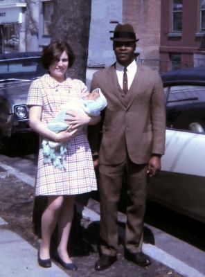 Judith Ann Nichols Ward - Tyrone Lee Ward - William (Joe) Ward
Taken April 1970 in Poughkeepsie, NY
Judith is the wife of William (Joe - Wee Dee) Ward, the Daughter-in-law of Hattie Mae Baugham Ward and the Grand Daughter-in-law of Mariah Frances (Rah) Harvey Baugham
Tyrone is the Son of William Ward, the Grandson of Hattie Mae Baugham Ward and the Great Grandson of Mariah Frances (Rah) Harvey Baugham
William is the Son of Hattie Mae Baugham Ward and the Grandson of Mariah Frances (Rah) Harvey Baugham
