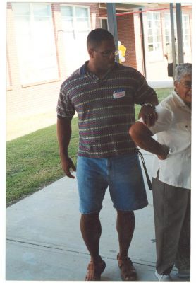 Rodney Aaron Sexton - Janie Harvey Grant
Taken 2002 at the Harvey/Jacobs Reunion in Rich Square, NC
Rodney is the Son of Robert Earl Sexton Jr, the Grandson of Mable Ozella (Mabe) Harvey Sexton and the Great Grandson of Wm. Daniel Harvey Sr.
