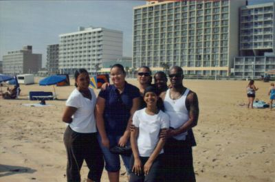 Ronda Harvey - Janell Bullock - Virginia Harvey Gethers - Sheena Gethers - Jalen Gethers - Nathaniel Gethers
Taken 2008 in Virginia Beach, VA
Ronda and Virginia are the Daughters of Herbert Eugene (Dusty, Dilly Bop, Frosty) Harvey and the Granddaughters of Herman Slade Harvey.
Janell is the Daughter of Ronda Branette Harvey, the Granddaughter of Herbert Eugene (Dusty, Dilly Bop, Frosty) Harvey and the Great Granddaughter of Herman Slade Harvey.
Sheena and Jalen are the Daughter and Son of Virginia Harvey Gethers, the Granddaughter and Grandson of Herbert Eugene (Dusty, Dilly Bop, Frosty) Harvey and the Great Granddaughter and Great Grandson of Herman Slade Harvey.
Nathaniel is the Husband of Virginia Harvey Gethers, the Son-in-law of Herbert Eugene (Dusty, Dilly Bop, Frosty) Harvey and the Grandson-in-law of Herman Slade Harvey.
