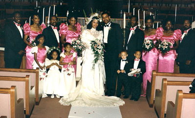 Sylvia & Reginald Dunn's Wedding Party
1990
Sylvia is the daughter of Doris Ray Boyce and the granddaughter of Alice Mae Harvey Ray
