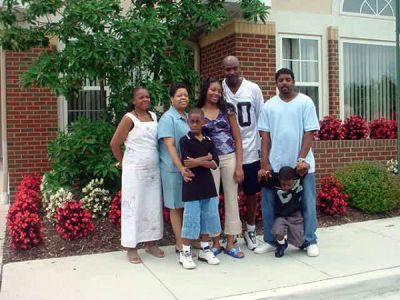 Lois (Tootie) Barnes, Greta Rudisill, Russell J. Timmons, Amika Rudisill, Russell L. Timmons, Ashanti Boodram, Ashanti Boodram Jr.
Taken at the 2003 Baugham Family Reunion In Rocky Mt. NC.
Lois and Greta are the Daughters of Ludaine (Jackie)and the G-Daughters of Mariah H.Baugham, Russell J. and Amika are the Son and Daughter of Greta, the G-Son and G-Daughter of Ludaine (Jackie) and the G-Grandson and G-Granddaughter of Mariah H. Baugham. Russell l. is the Life Partner of Greta, Ashanti Sr and Jr. is the Son and G-Son of Lois Barnes, the G-Son and GGrandson of Ludaine (Jackie) and the GGrandson and GGGrandson of Mariah Harvey Baugham.
