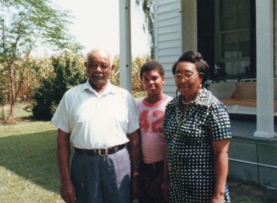 Wm. Henry Harvey (2) - Ronnie - Aquilla Melton Harvey
Wm. Henry Harvey (2) is the Son of Annie Harvey Boyce
Aquilla is the Wife of Wm. Henry Harvey (2) and the Daughter-in-law of Annie Harvey Boyce.
Ronnie is the Grandson of Aquilla Melton Harvey.
