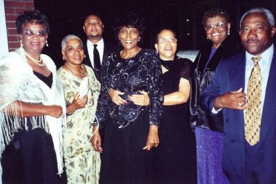 Lola Majett Tann, Lois Harvey Jones, William Stephens , Friend , Joyce (Plunky) Boyce, Rudisill Majett Bradley and Limo Driver
Taken at a WS Creecy Reunion in Rich Square, NC
Lola and Rudisill are the Daughters of Tempie Harvey Majett.
Lois is the Daughter of Wm. Henry Harvey (2) and the Granddaughter of Annie Harvey Boyce.
William is the Husband of Marvolett Bradley Stephens, the Son-in-law of Rudisill Majett Bradley and the Grandson of Tempie Harvey Majett.
